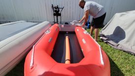 Optional keel install in CB330 boat