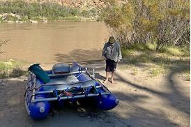 Saturn CR385 river catamaran raft