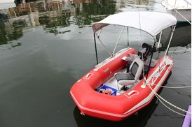 Seating Frame installed on a boat