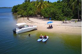 catamaran fishing paddle board