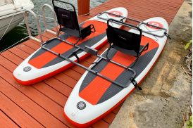 paddles catamaran inflatable