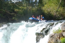 Customer's pictures of 13ft RD390 going over 14 ft Husum Falls, WA