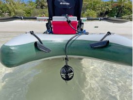 Efin installed on SUP kayak