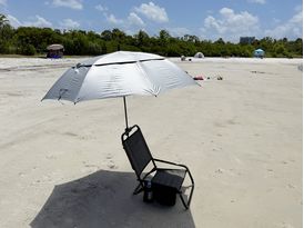 Umbrella installed