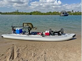 Frame installed on Skiff