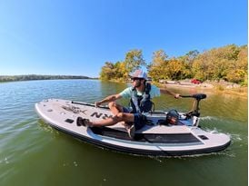 Saturn Xtreme Pro-Angler Inflatable SUP Fishing Board With Dual Motor Mounts and Motor-Ready Design