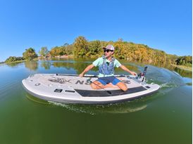 Saturn Xtreme Pro-Angler Inflatable SUP Fishing Board With Dual Motor Mounts and Motor-Ready Design