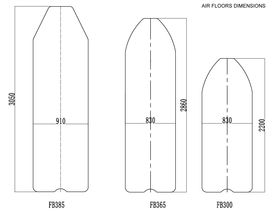 Dimensions for air floors