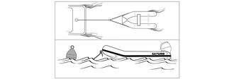 Towing Inflatable Boat behind main ship