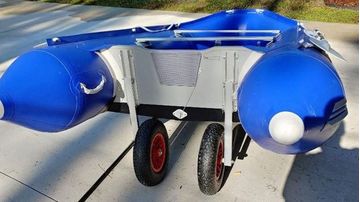 Dinghy Wheels Installed on SD330 boat
