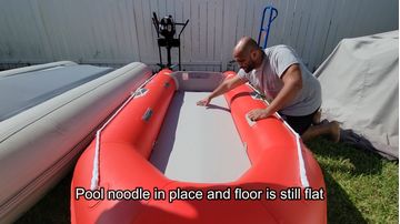 Optional keel install in CB330 boat