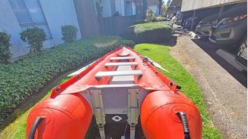 Dinghy Wheels Installed on SK KaBoat