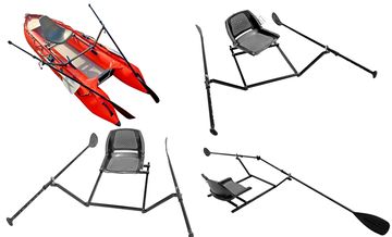 Pair of SUP paddles used for rowing