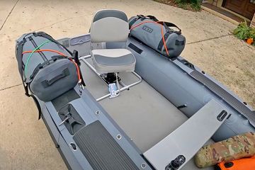 Frame installed on FB365 boat