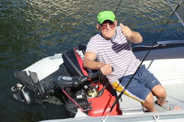 12 Volts Brushless 1HP Electric  Outboard