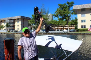 12 Volts Brushless 1HP Electric  Outboard