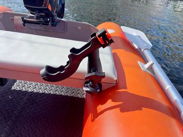 Optional rod holders installed