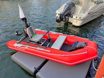 Set up with frame and console