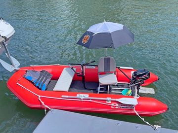 Set up with frame and console