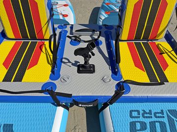 Optional rod holder installed