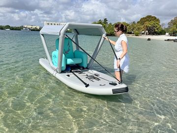 Inflatable Chair installed on Skiff