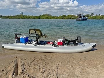 MSUP365 with fishing chair setup
