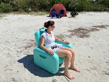 Inflatable Chair on a beach