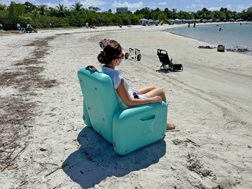 Inflatable Chair on a beach