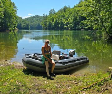 Customer's picture of HD430 boat