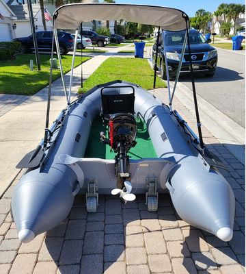 Saturn Boat with Wheels Installed