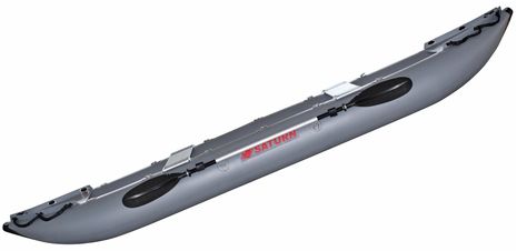 Saturn Inflatable Fishing Kayak FK430DG Dark Gray