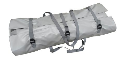 Deflated and stored in carry bag