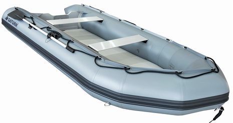 Saturn Gray SD385 Inflatable Boat