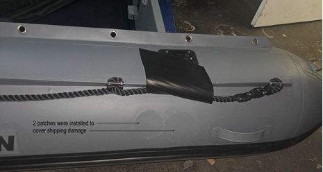 2 round patches installed