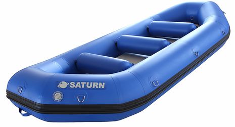 Saturn 13' White Water River Raft RD385B Blue