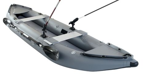Saturn NEW Inflatable Fishing Kayak FK396DG Dark Gray