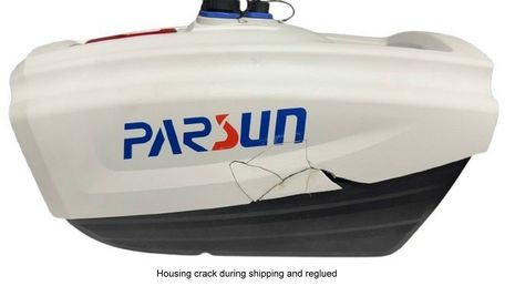 Repaired battery housing
