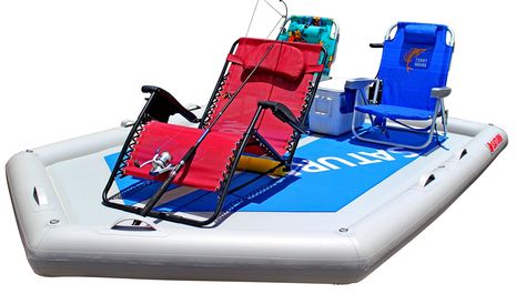 Inflatable Motor Island Platform Dock