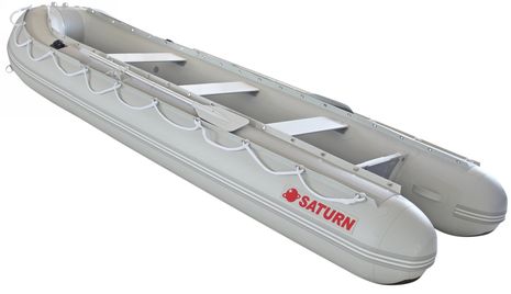 Saturn Heavy Duty Fishing Kayak FKB430 Light Gray