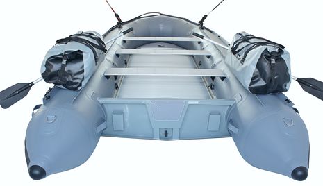 Optional rod holders and dry bags