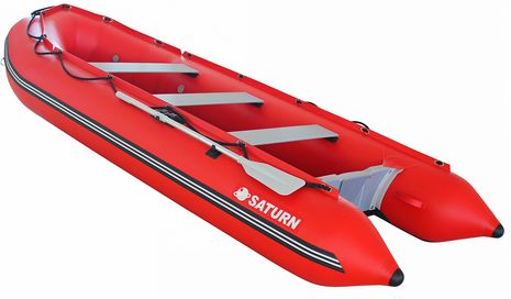 Saturn 13.8' Inflatable Motor Boat SD415R Red