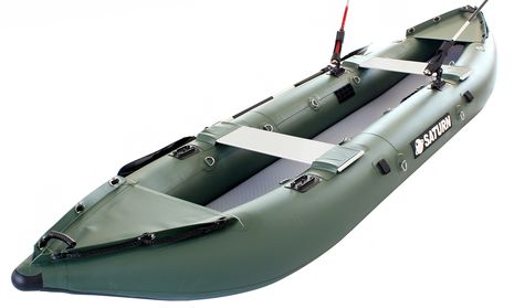 Saturn NEW Inflatable Fishing Kayak FK396N Green
