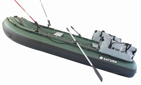 Shown with optional dry bags and rod holders