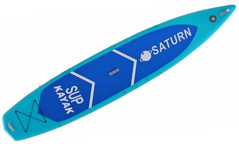 Saturn SUP414 inflatable SUP Kayak Aqua Blue