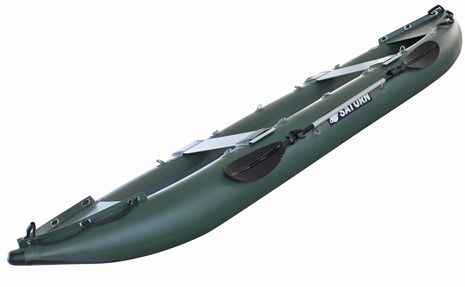 Saturn Inflatable Fishing Kayak FK430N Green