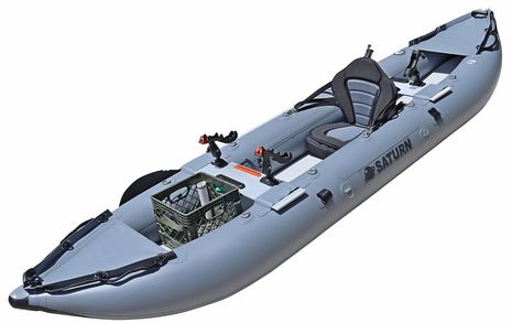 Saturn OLD Inflatable Fishing Kayak FK396DG Optional Setup Example
