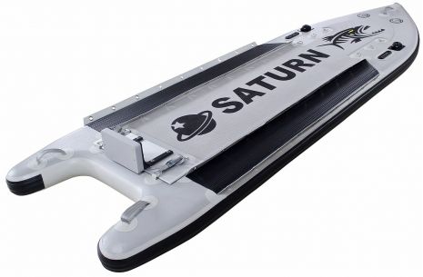 Saturn Extra Wide Inflatable Fishing Motor Board Skiff