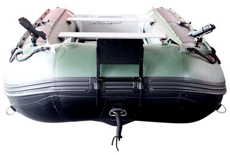 Saturn Green 12' FB365N Inflatable Fishing Boat with air deck floor.