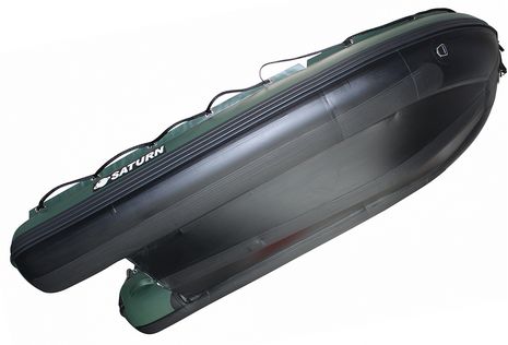 Saturn Green 12' FB365N Inflatable Fishing Boat with air deck floor.