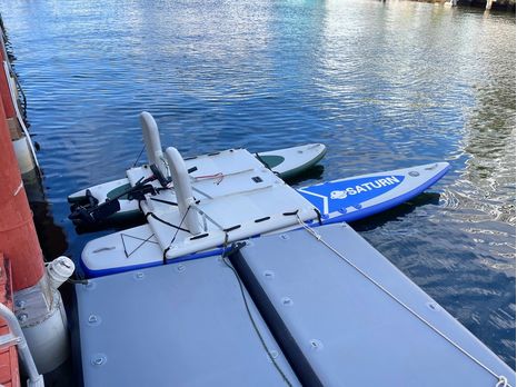 Old Version of Catamaran Platform for 2 x SUPs